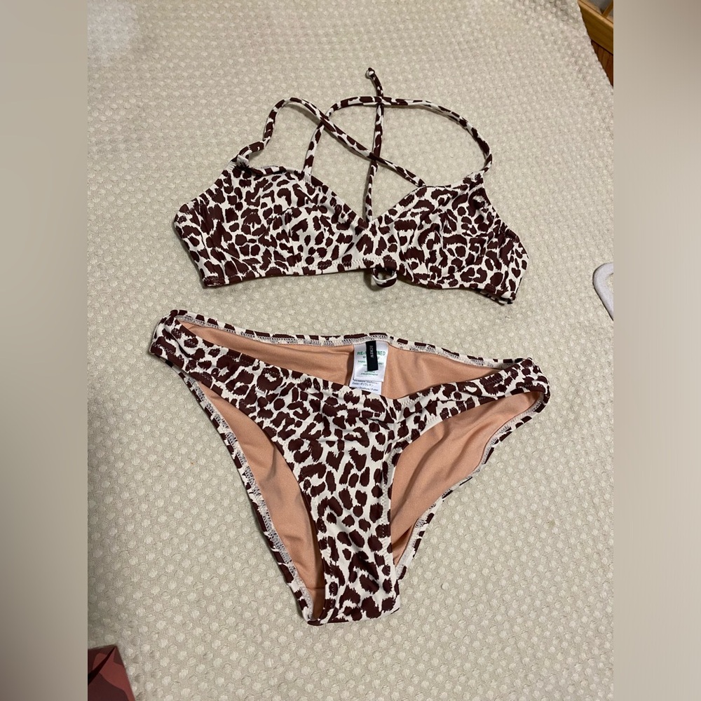 J.CREW Animal Print Bikini Set